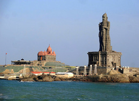 Thiruvalluvar Statue on Vivekananda Rock