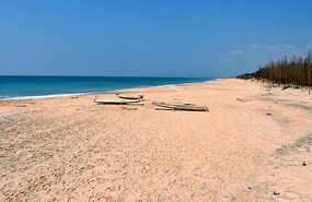 Busy Beach in South India