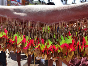 Detail of mini piercings