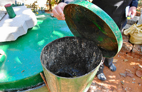 Compost Drum for Methane Capture