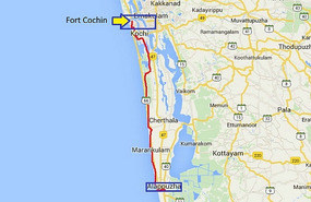 Aleppey to Fort Cochin