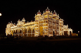 Mysore Palace Lighted by 98000 Bulbs
