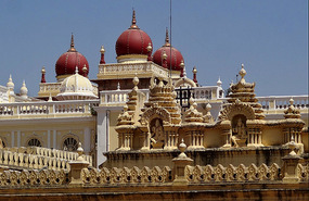 Roofs and domes at Mysore Palace
