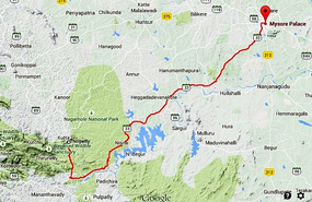 Tholpetty to Mysore Journey