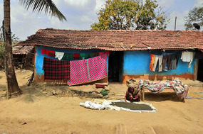 Drying in the sun
