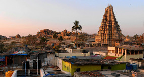 Sunrise view from Pushpa Guesthouse roof