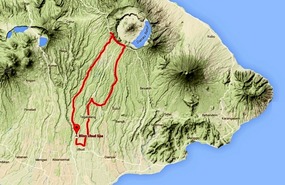 Scooterd over 40km each way - Ubud to Batur 