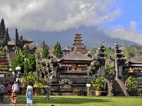 Pura Besakih on slope of Mt Agung