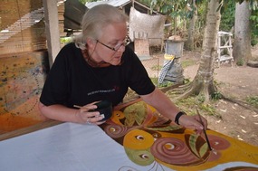 Touched with natural pigments
