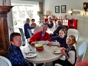 It was Wim's turn to host dinner