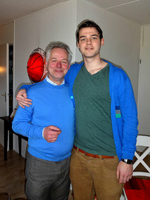 Proud Papa with son Tim