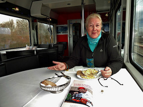 First class dining car was nice