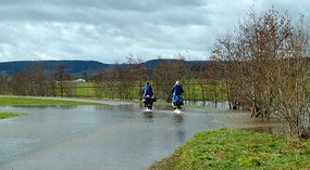 MI & Dave Riding on Water