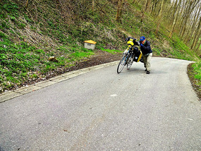 Our average speed was pulled down by the hills
