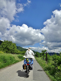 Mi with her head in the clouds