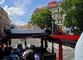 View from the Topless Tour Bus in Bratislava