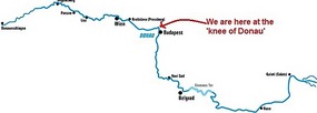 Map of our progress along the river