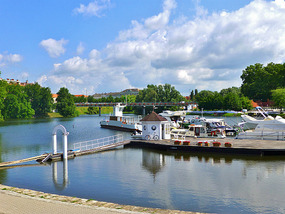 Baja (Hungary) Harbor in the Sunshine