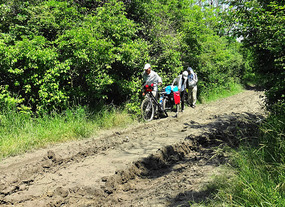 Technically not quicksand but needed help pushing