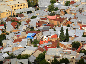 Old Town's tin roofs