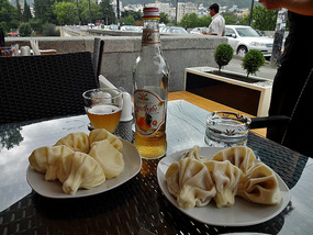 Khinkali at Tiflis Restaurant by the Dry Bridge