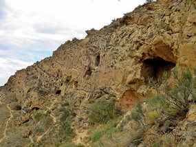 Caves for meditation and chapels