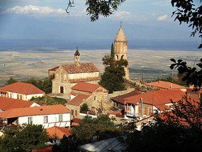 Sighnaghi Panorama over Alazani valley