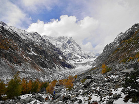 Making it to the glacier