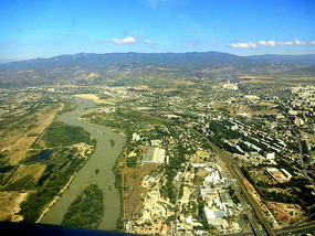 View from the helicopter