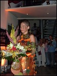 At the floral fshion show