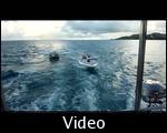 towing the stranded boat
