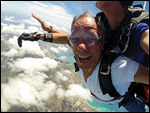 Freefalling.