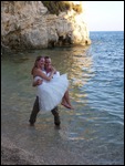 Into the water