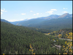 View south to Hoosier Pass and Quandary Peak