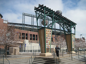 Deb at Coors Field