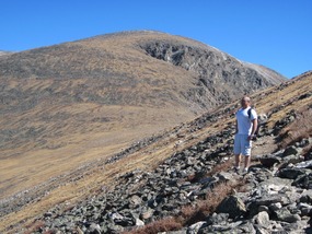Jerad with Mount Chapin