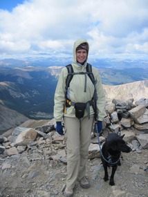 Myra and Zion on Gray's Peak