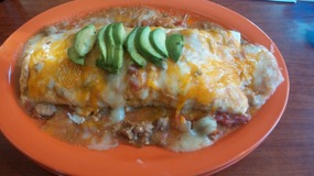 Buffalo Meat Breakfast Burrito at Sam's #3, Denver