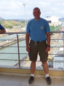At the Panama Canal Observation Deck