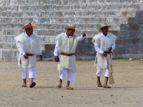 Mayan Dudes in Trad Costume