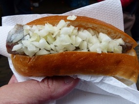 Haring Broodtje (Raw Herring Sandwich)
