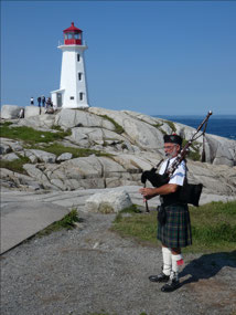Piper at Peggy's Cove