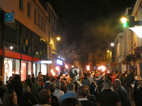 Torchlit Procession Through the Streets