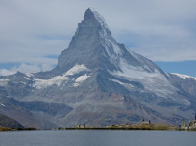 Matterhorn above Stellisee