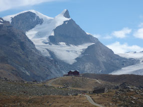Gluhalp Hotel below Adlerhorn and Strahlhorn