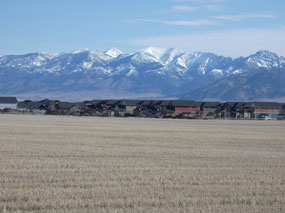 Bridger Range Behind Bozeman