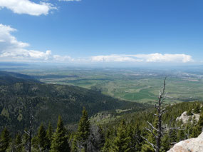 Gallatin Vallery from Lower Ellis Peak