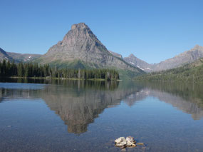 Two Medicine Lake with Pampelly Pillar