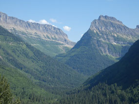 View Toward Logan Pass from The Loop