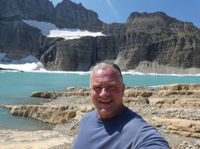 Upper Grinnell Lake Selfie